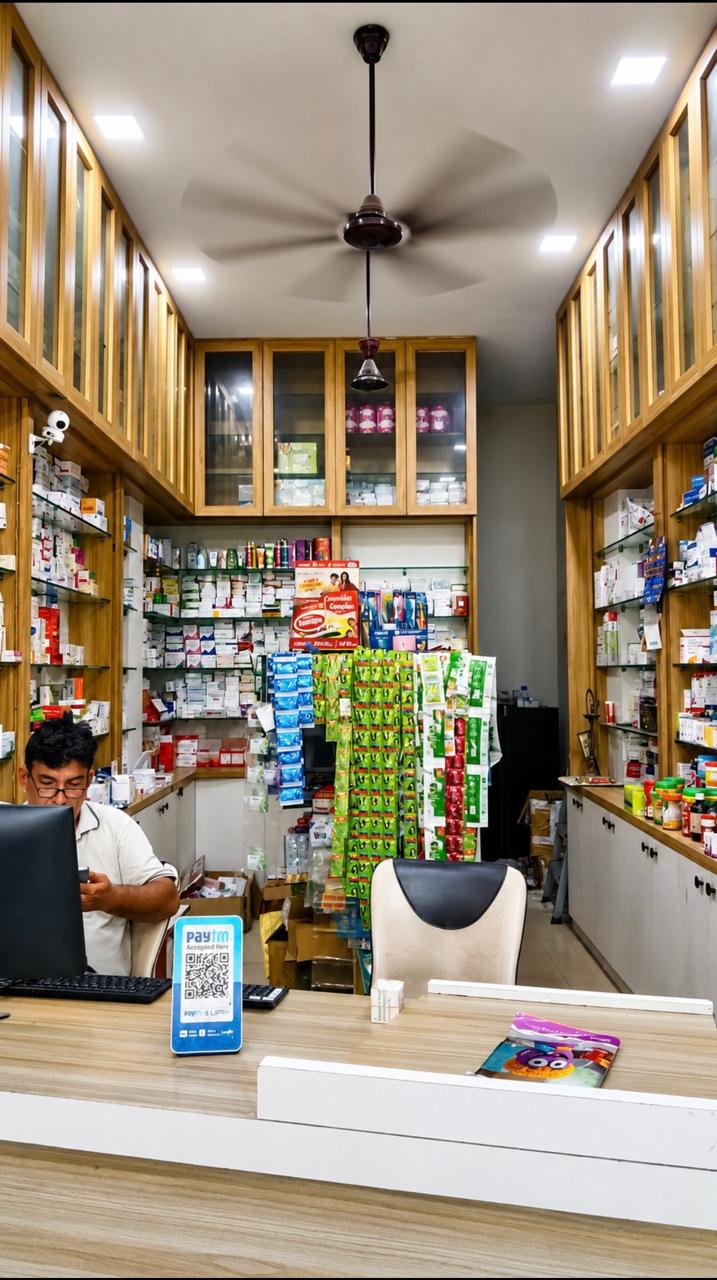 Inside Relan Medicos pharmacy